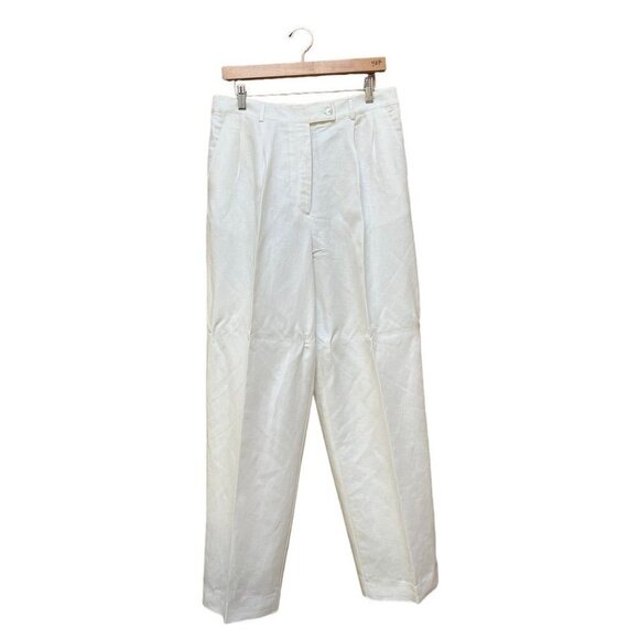 Vintage NWT Emma James Women's Linen Pleated Pants Size 14 - Picture 1 of 8